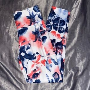 Floral workout leggings
